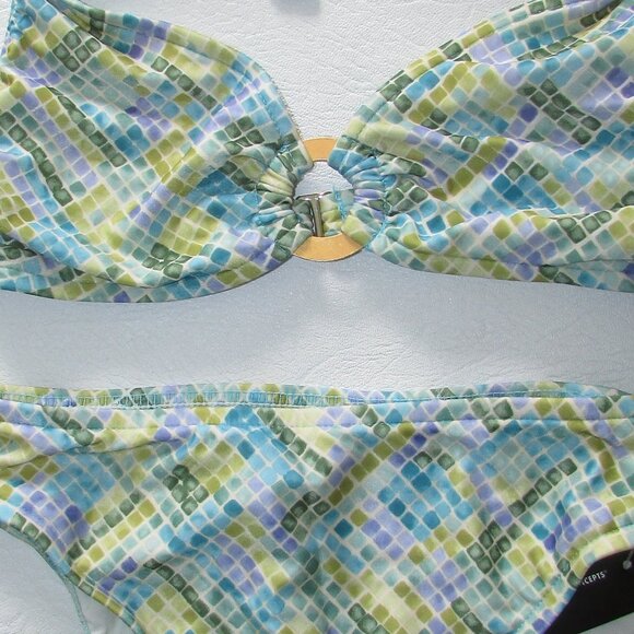 INC Tiled Look Halter Bikini - Sz XS - NEW - Picture 13 of 13